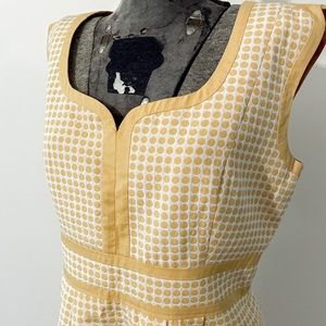 Antonio Melani Yellow and White Midi Dress 8